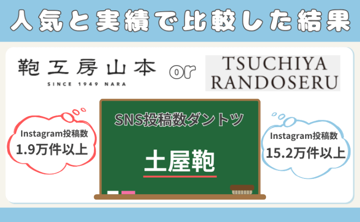 人気と実績で比較した結果